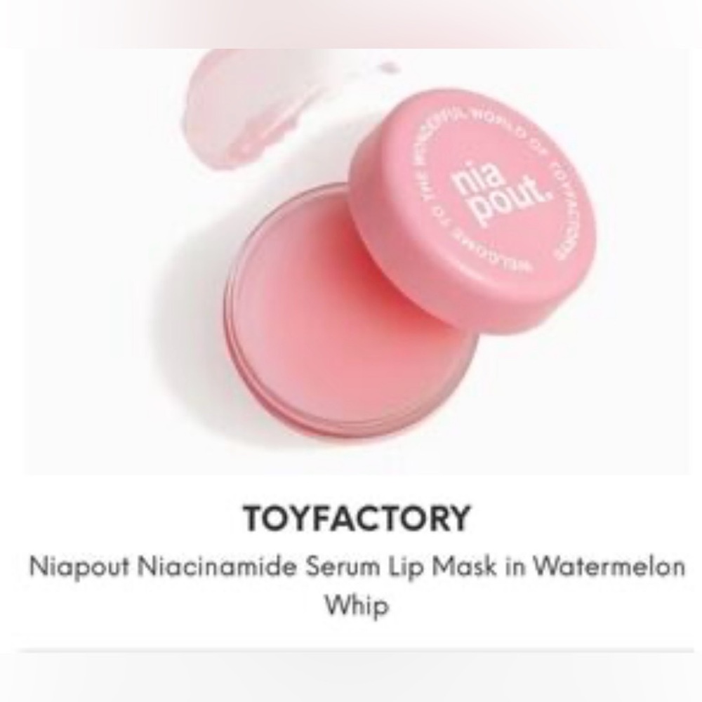 Toy factory Niapout Niacinamide Serum Lip Mask In Watermelon Whip Sealed in box